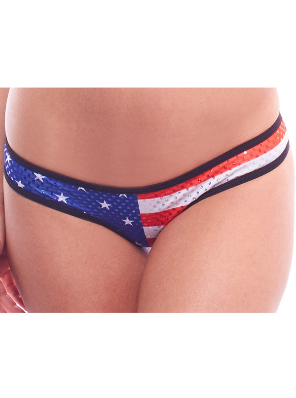 Patriotic USA Flag Rio Bikini Bottom